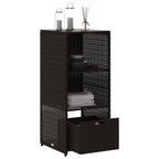 Poly Rattan Garden Storage Shed 50cm