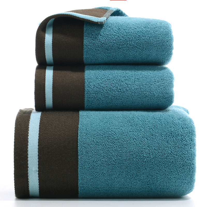 Pure Cotton Towels Three Piece With Hand