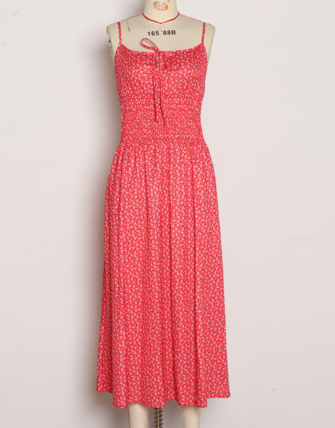 Lace Up Waist Cinching Womens Slip Dress