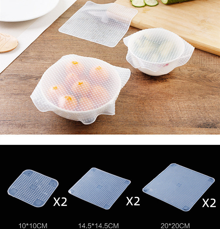 Reusable Silicone Stretch Food Cover Set