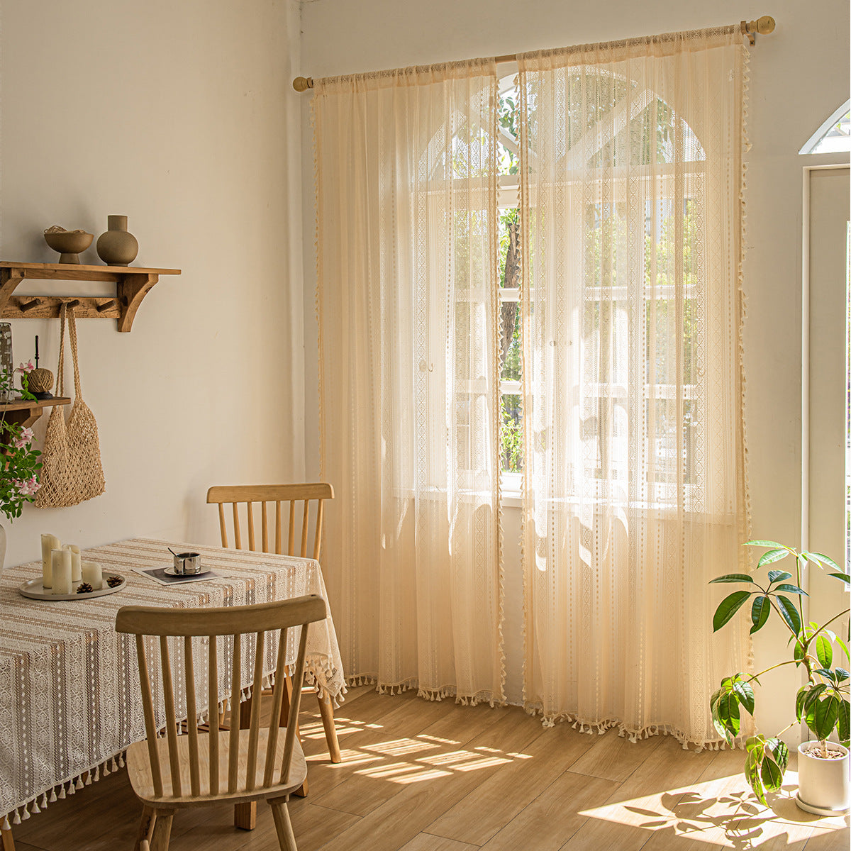 Bohemian Lace Window Screen