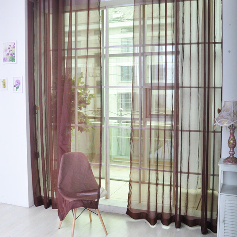 Transparent Glass Mesh Curtain