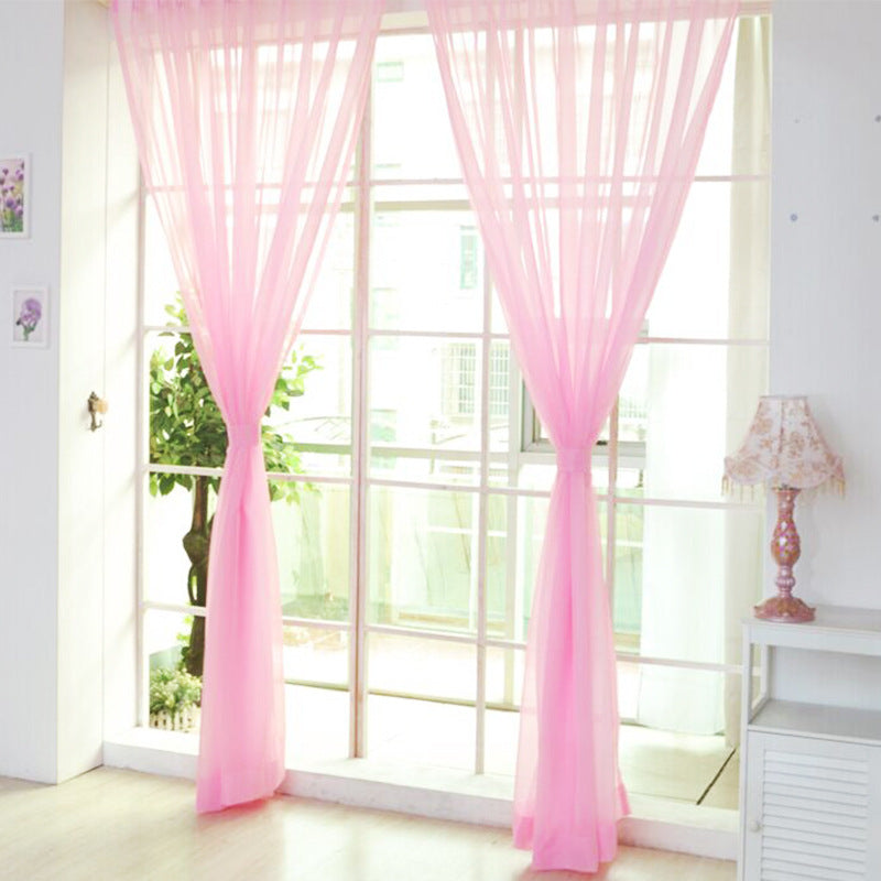 Transparent Glass Mesh Curtain