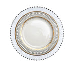 European Style Gold Rim Wobble Dinner Plate