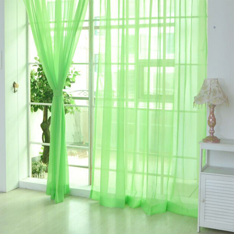 Transparent Glass Mesh Curtain
