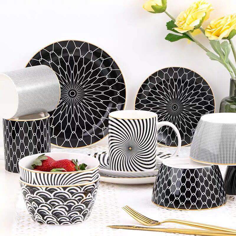 Nordic Geometric Series Ceramic Plate