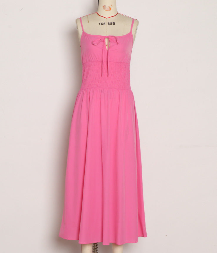Lace Up Waist Cinching Womens Slip Dress