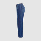 Women's Stitched Detail Patch Pocket Tapered Jeans
