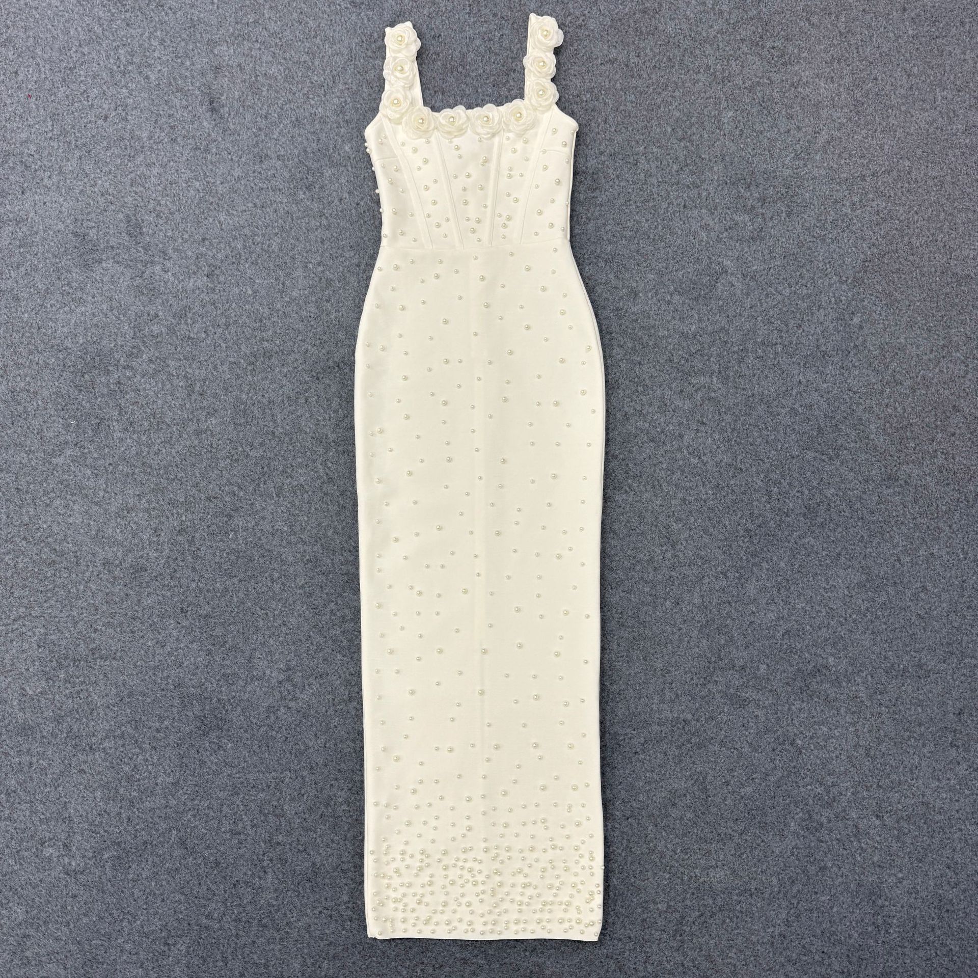 Floral Beaded Elegant Womens Bandage Dress