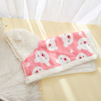 Pet Clothes Warm Thickened Flannel Hooded Shawl