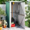 Galvanised Steel Garden Shed 118.5 x 97 x 209.5cm