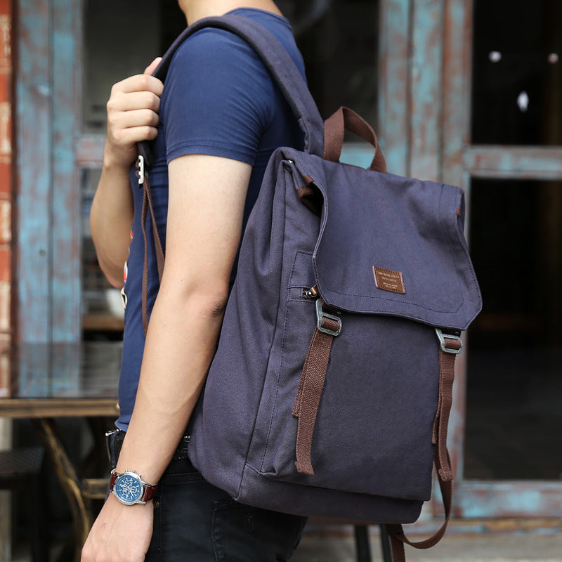 Men's Casual Canvas Backpack