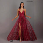 Womens Sleeveless Strapless Maxi Dress With A