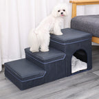 Cat Kennel Cage Multifunctional Dog Stairs Upper