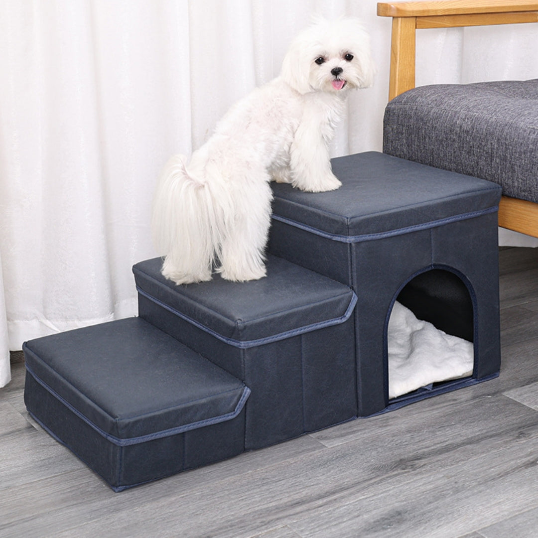 Cat Kennel Cage Multifunctional Dog Stairs Upper