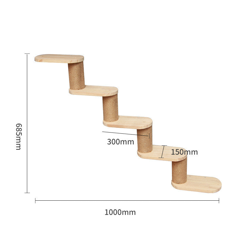 Pet Cat Climbing Frame Wall Type Solid
