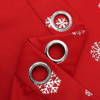Short Hole Free Snowflake Shade Cloth Curtain