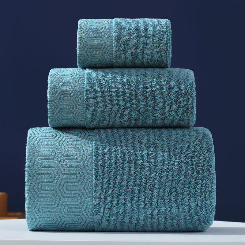 Pure Cotton Towels Three Piece With Hand