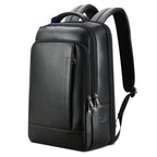 Men's Waterproof Leather Business Backpack