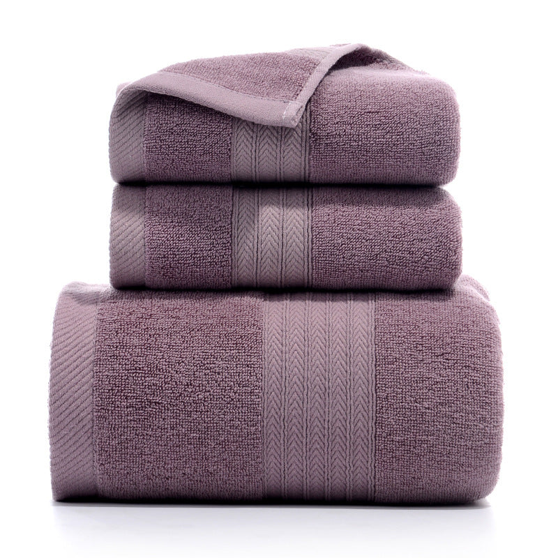 Pure Cotton Towels Three Piece With Hand