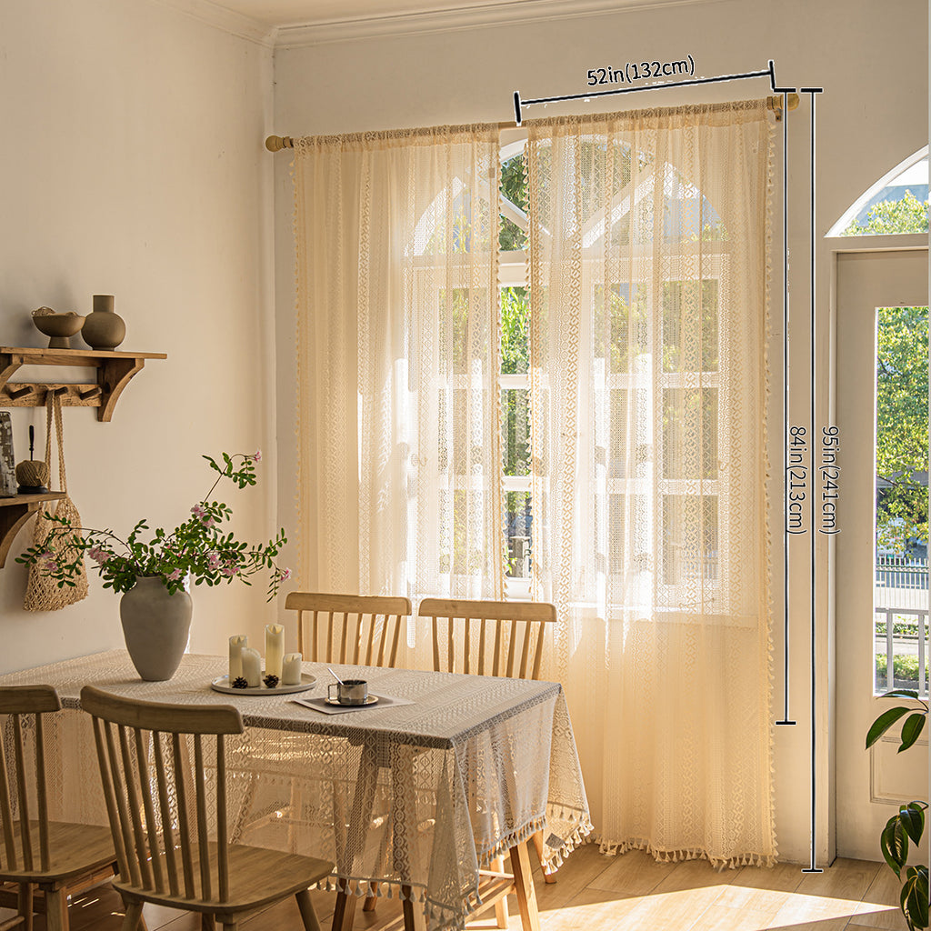 Bohemian Lace Window Screen
