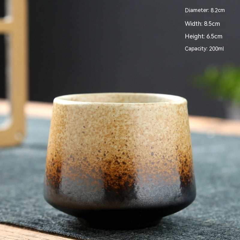 Ceramic Cup Retro Stoneware Coffee Cup Household