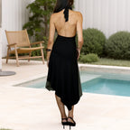 Spicy Girl Figure Hugging Backless Mini Skirt