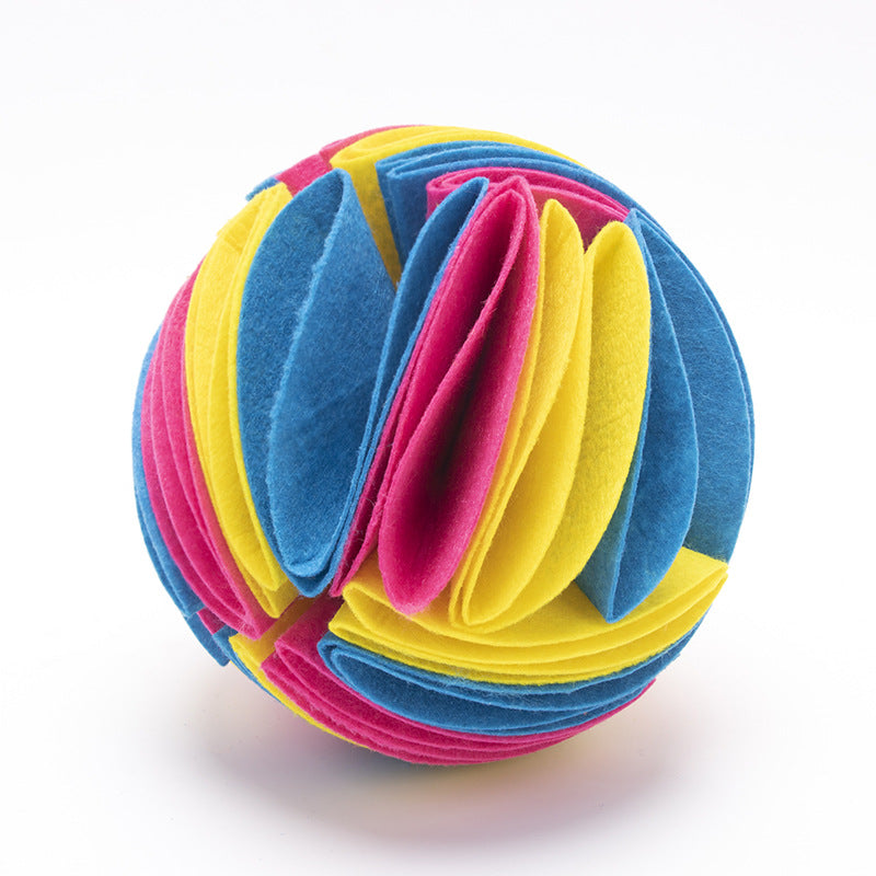 Pet Dogs Felt Cloth Sniffs The Ball