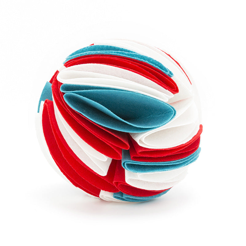 Pet Dogs Felt Cloth Sniffs The Ball