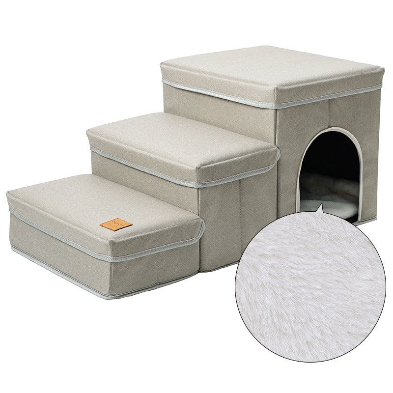 Cat Kennel Cage Multifunctional Dog Stairs Upper