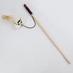 Colourful Feather Teaser Rod Cat Toy