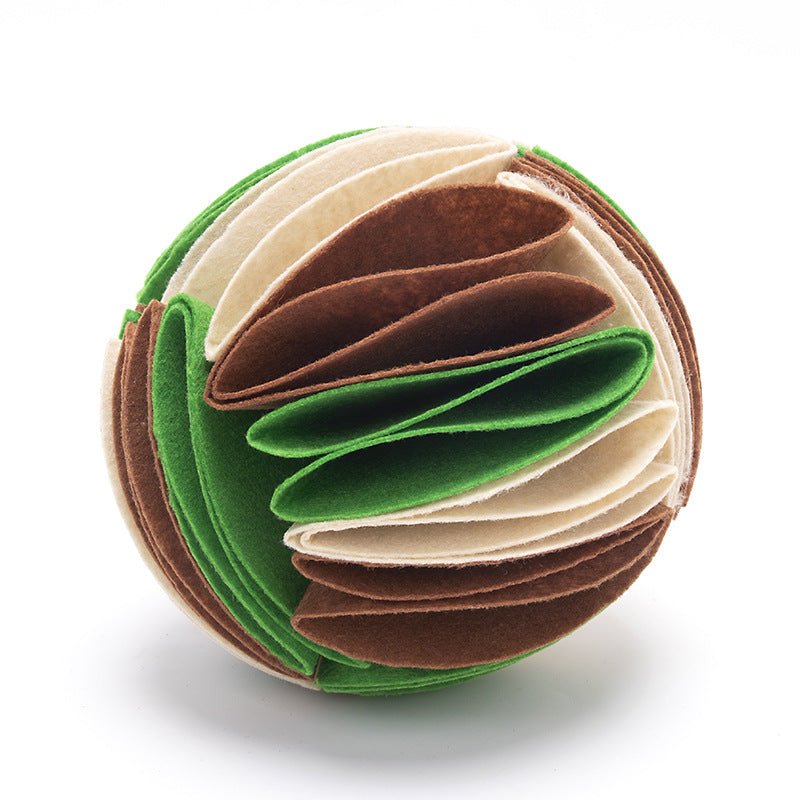 Pet Dogs Felt Cloth Sniffs The Ball