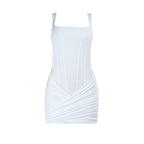 Slim Fit Pleated Designer Style Elegant Sheath