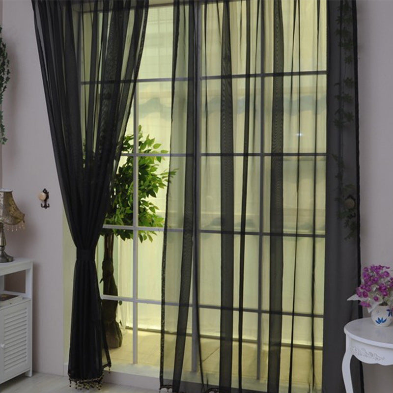 Transparent Glass Mesh Curtain