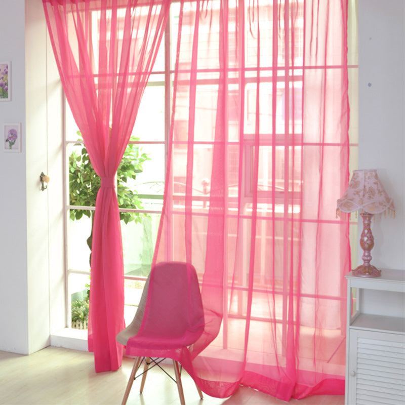 Transparent Glass Mesh Curtain