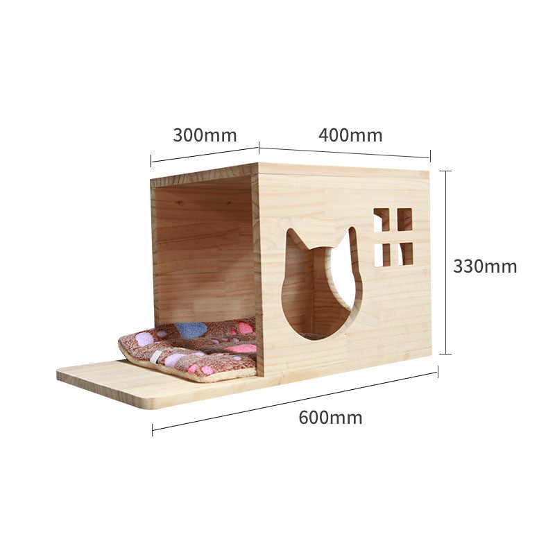 Pet Cat Climbing Frame Wall Type Solid