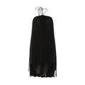 Womens Holiday Halterneck Lace Up Backless Short