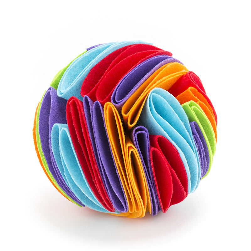 Pet Dogs Felt Cloth Sniffs The Ball