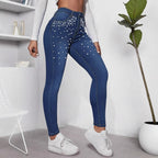 Women's Pearl Detail Slim Fit Jeans