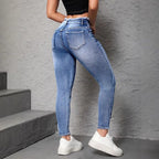 Women's European Street Fashion Ripped Jeans