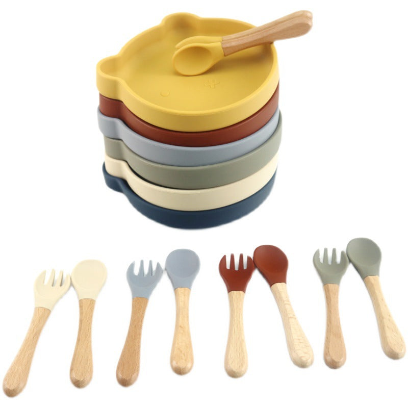 Baby Silicone Spork & Tableware Set