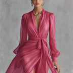 Casual Court Style V Neck Lace Up