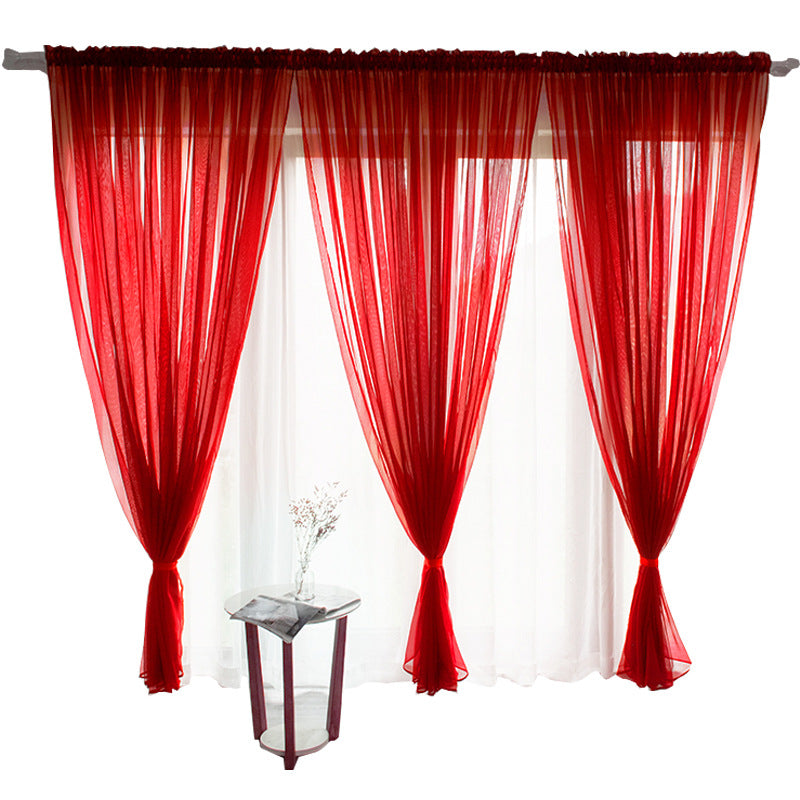 Transparent Glass Mesh Curtain