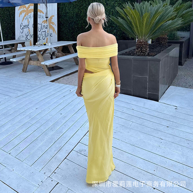 Womens Halter Neck Mesh Fashionably Sexy Dress