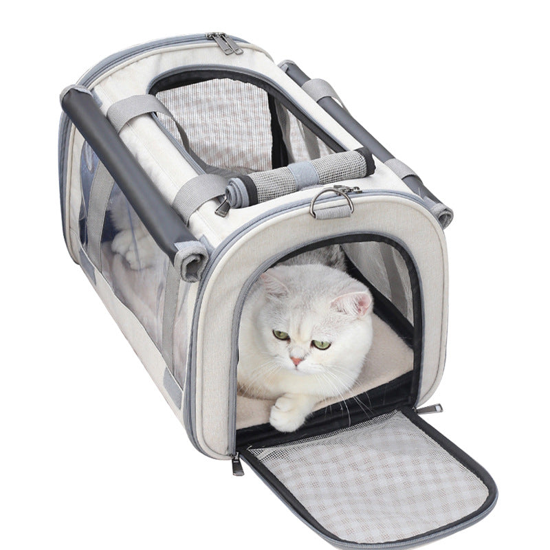 Outdoor Portable Pet Bag Transparent Breathable Foldable
