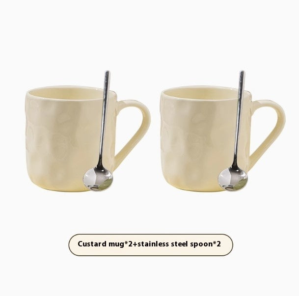 Oat Ceramic Couple Water Cup Set
