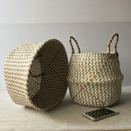 Handmade Foldable Bamboo Laundry Storage Basket