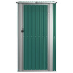 Galvanised Steel Garden Shed 118.5 x 97 x 209.5cm