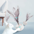 Pet Tumbler Feather Cat Teaser From Hi