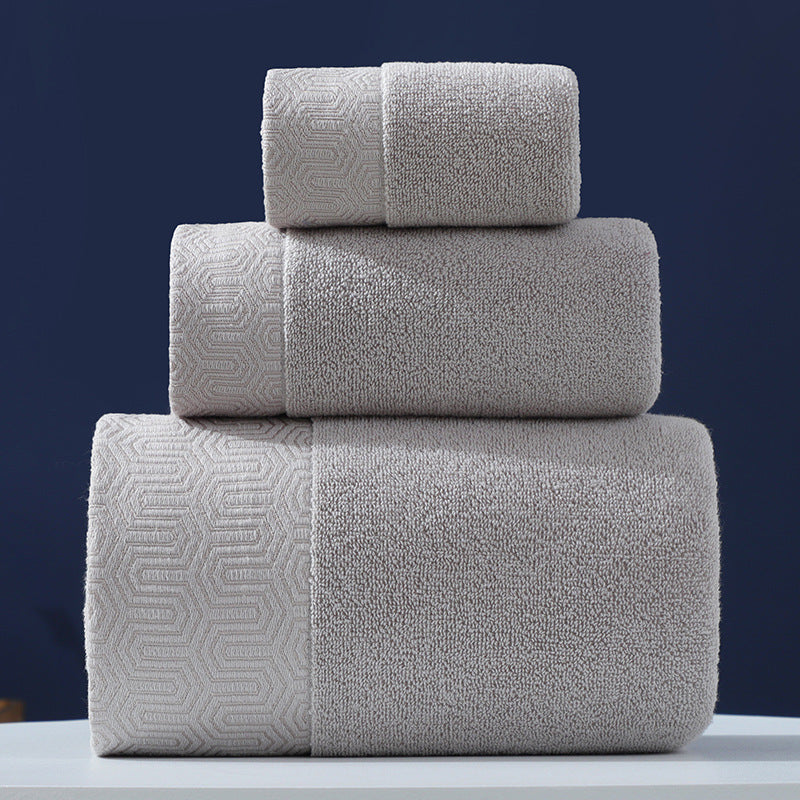 Pure Cotton Towels Three Piece With Hand